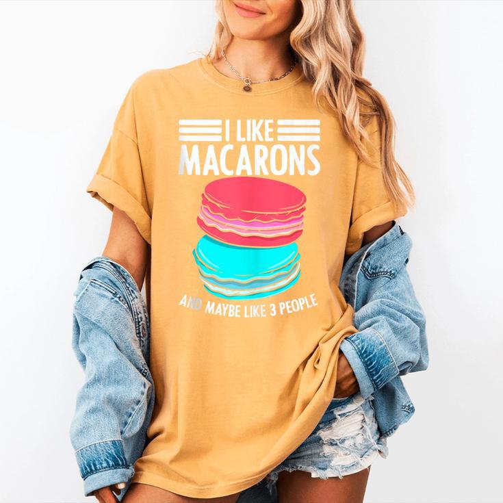 Macaroons Dessert Antisocial Introvert Pastries Food Lover Women's Comfort Colors T-Shirt Macaroons Dessert Antisocial Introvert Pastries Food Lover Women's Comfort Colors T-Shirt