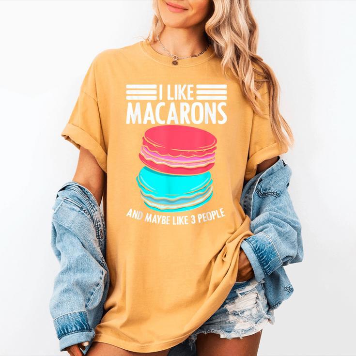 Macaroons Dessert Antisocial Introvert Pastries Food Lover Women's Comfort Colors T-Shirt