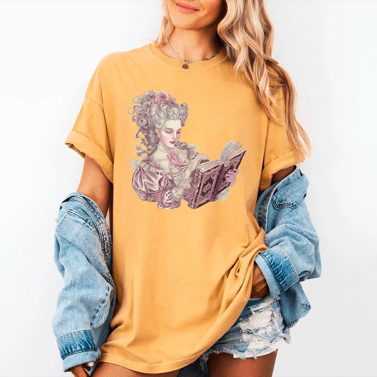 Marie Antoinette Reading A Book Women's Comfort Colors T-Shirt Marie Antoinette Reading A Book Women's Comfort Colors T-Shirt