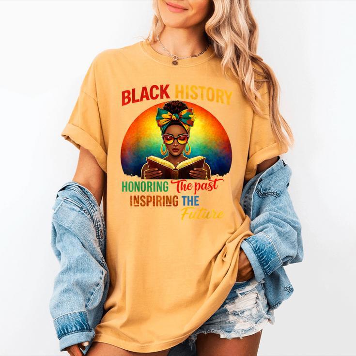 Melanin Honoring Past Inspiring Pride Book Month Women's Comfort Colors T-Shirt Melanin Honoring Past Inspiring Pride Book Month Women's Comfort Colors T-Shirt