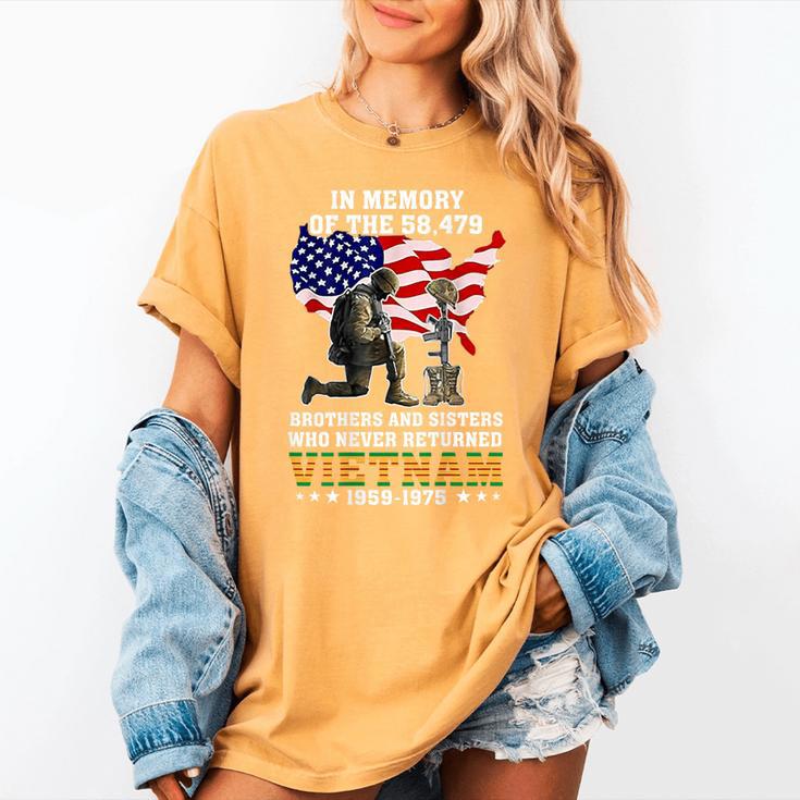 In Memory Of The 58479 Brothers & Sisters On Back Women's Comfort Colors T-Shirt In Memory Of The 58479 Brothers & Sisters On Back Women's Comfort Colors T-Shirt