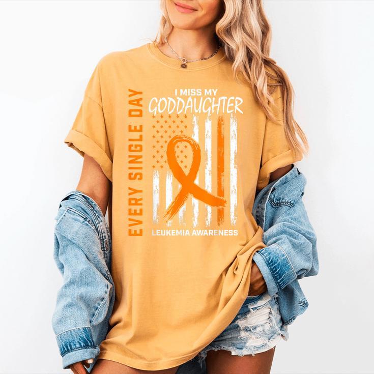 In Memory Of Goddaughter Leukemia Awareness USA Flag Shirts Women Kids Men Women's Comfort Colors T-Shirt In Memory Of Goddaughter Leukemia Awareness USA Flag Shirts Women Kids Men Women's Comfort Colors T-Shirt