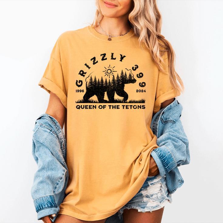 Memory Grizzly 399 1996 2024 Queen Of The Tetons Bear Lovers Women's Comfort Colors T-Shirt Memory Grizzly 399 1996 2024 Queen Of The Tetons Bear Lovers Women's Comfort Colors T-Shirt