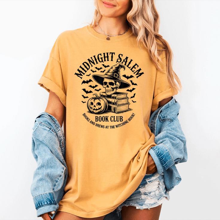 Midnight Salem Book Club Witchy Reads Women's Comfort Colors T-Shirt Midnight Salem Book Club Witchy Reads Women's Comfort Colors T-Shirt