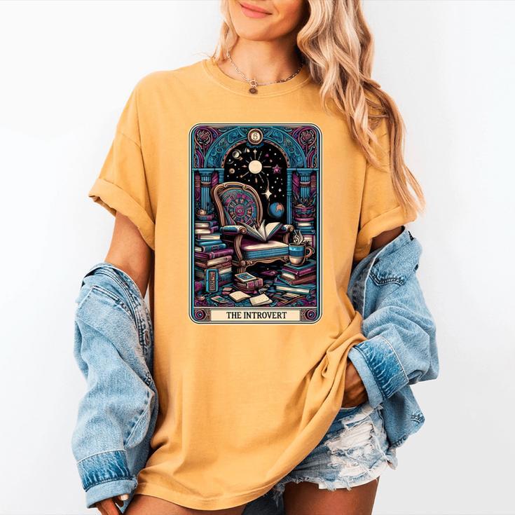 Mystical Library Book Reader The Introvert Tarot Card Women's Comfort Colors T-Shirt Mystical Library Book Reader The Introvert Tarot Card Women's Comfort Colors T-Shirt