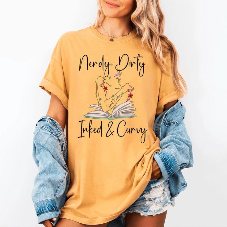 Nerdy Dirty Inked & Curvy ShirtSmutty Book TeesSmut Reader Women's Comfort Colors T-Shirt