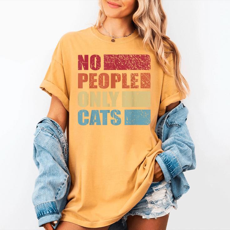 No People Only Cats Introvert Women's Comfort Colors T-Shirt