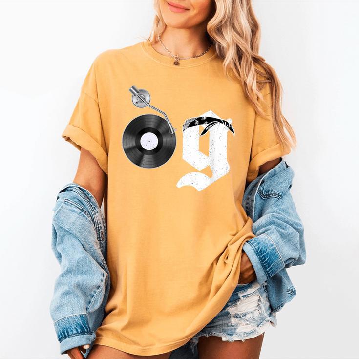 Old School Dad OG Hip Hop Head Vinyl Retro 80s90s Nostalgia Women's Comfort Colors T-Shirt
