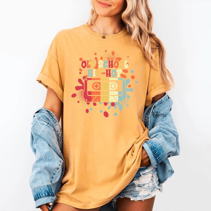Old-School Hip Hop 80's 90's Style Music Cassette Nostalgia Women's Comfort Colors T-Shirt