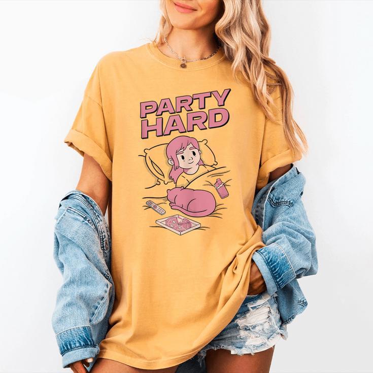 Party Hard Comfortable Stay At Home Introvert Women's Comfort Colors T-Shirt