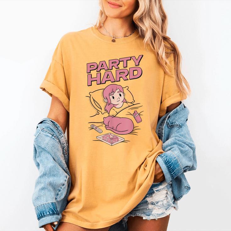 Party Hard Comfortable Stay At Home Introvert Women's Comfort Colors T-Shirt Party Hard Comfortable Stay At Home Introvert Women's Comfort Colors T-Shirt