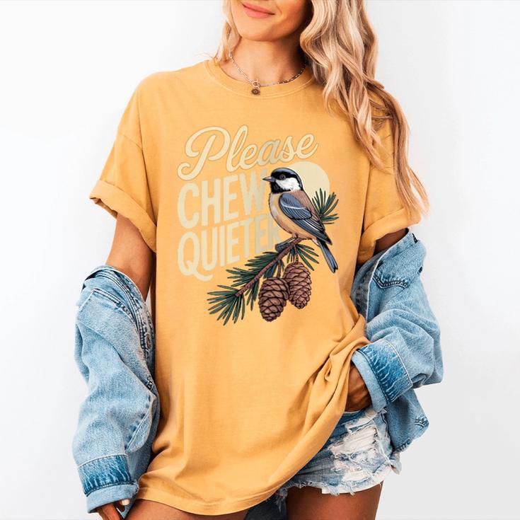 Please Chew Quieter Introverts Casual Everyday Women's Comfort Colors T-Shirt