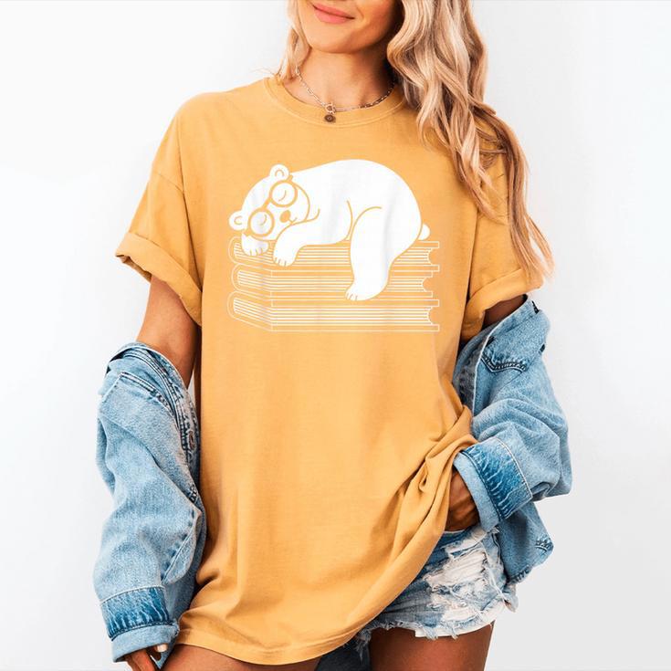 Polar Bear Reading Book Pajama Sleep Women's Comfort Colors T-Shirt Polar Bear Reading Book Pajama Sleep Women's Comfort Colors T-Shirt