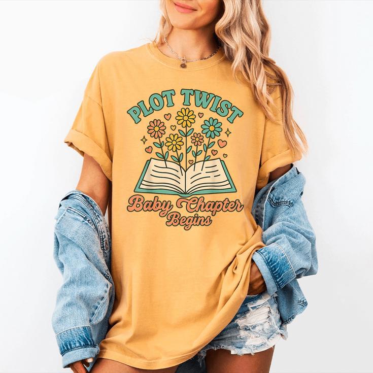 Pregnancy Announcement Book Lover Reveal Pregnant Women's Comfort Colors T-Shirt Pregnancy Announcement Book Lover Reveal Pregnant Women's Comfort Colors T-Shirt