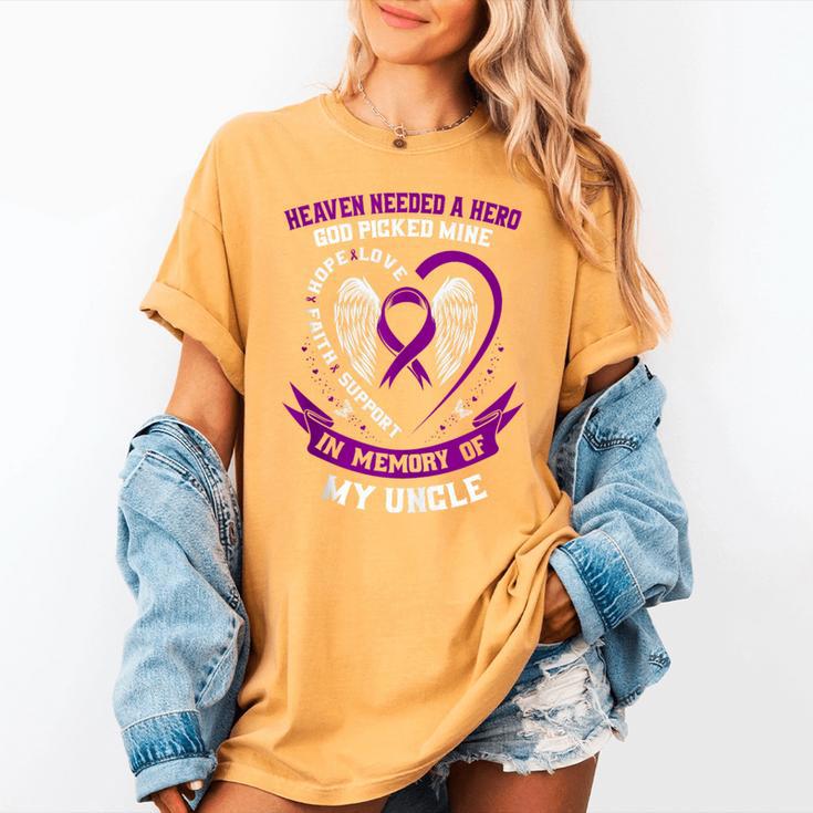 Purple Epilepsy Awareness Day Month In Memory Of Uncle Women's Comfort Colors T-Shirt Purple Epilepsy Awareness Day Month In Memory Of Uncle Women's Comfort Colors T-Shirt