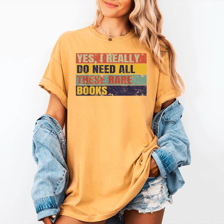 Rare Book Collector Antiquarian Antique Books Collecting Women's Comfort Colors T-Shirt