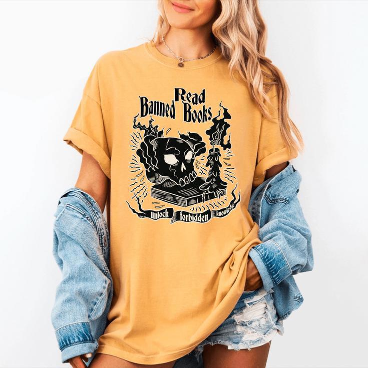 Read Banned Books Unlock Forbidden Knowledge Women's Comfort Colors T-Shirt Read Banned Books Unlock Forbidden Knowledge Women's Comfort Colors T-Shirt