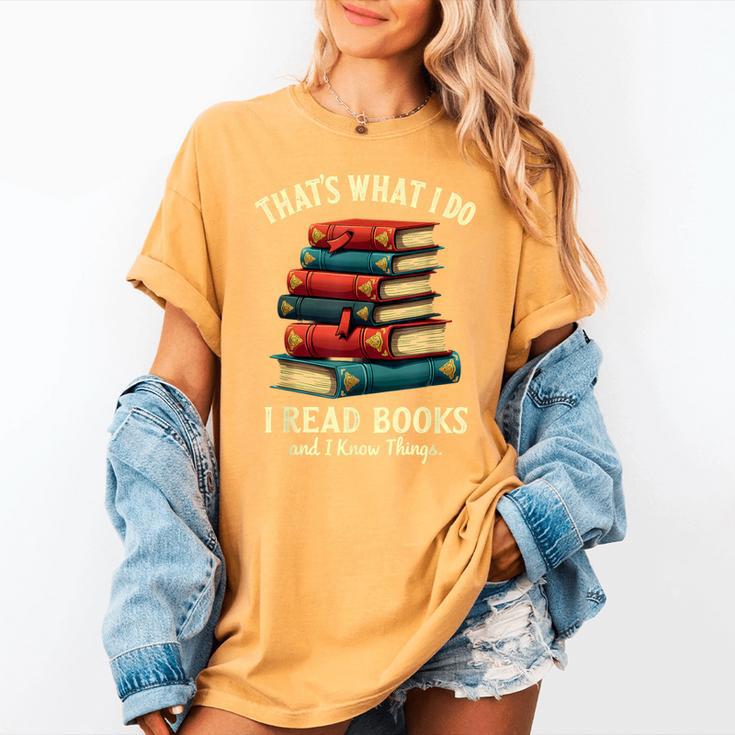 I Read Books Bookworm Halloween Women's Comfort Colors T-Shirt