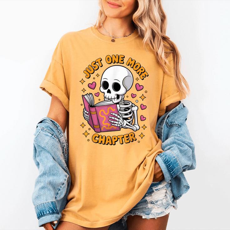 Read Books Lover Bookworm Cute Reading Just One More Chapter Women's Comfort Colors T-Shirt Read Books Lover Bookworm Cute Reading Just One More Chapter Women's Comfort Colors T-Shirt