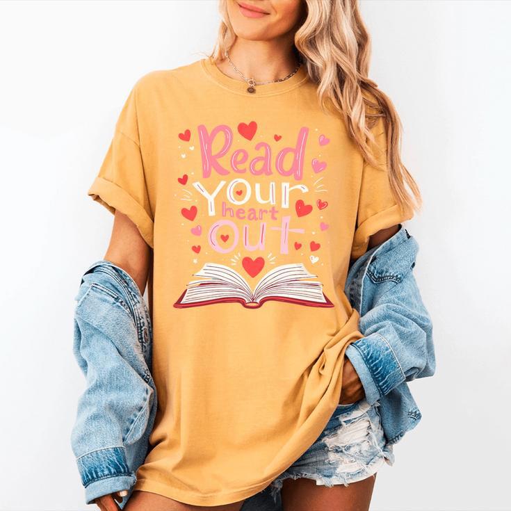 Read Your Heart Out Teacher Valentines Day Reading Book Love Premium Tri-Blend Women's Comfort Colors T-Shirt Read Your Heart Out Teacher Valentines Day Reading Book Love Premium Tri-Blend Women's Comfort Colors T-Shirt