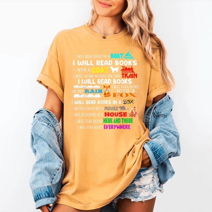 Read My Shirt Day For Kids Boy Girls i Will Read Book Women's Comfort Colors T-Shirt