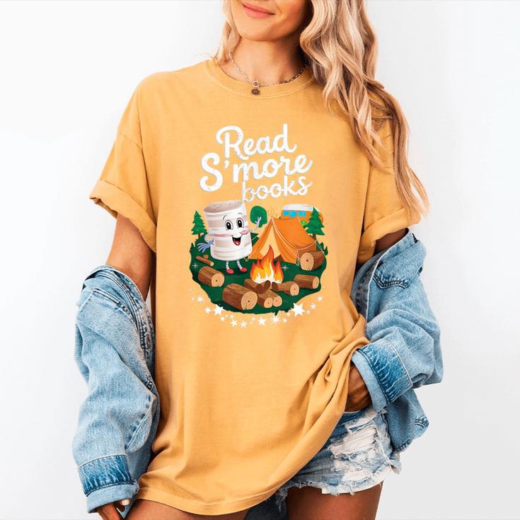 Read S'More Books Around Campfire National Book Week Women's Comfort Colors T-Shirt Read S'More Books Around Campfire National Book Week Women's Comfort Colors T-Shirt
