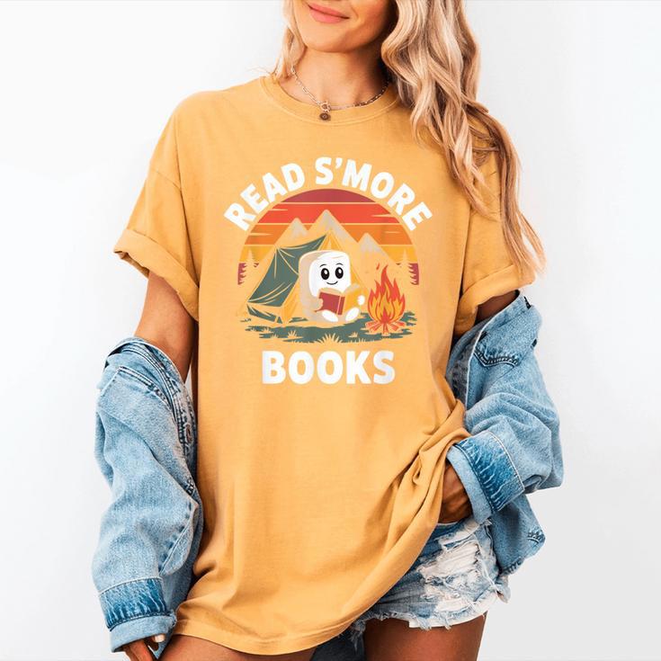 Read S'More Books Cute Campfire Reading Book Lovers Women's Comfort Colors T-Shirt Read S'More Books Cute Campfire Reading Book Lovers Women's Comfort Colors T-Shirt