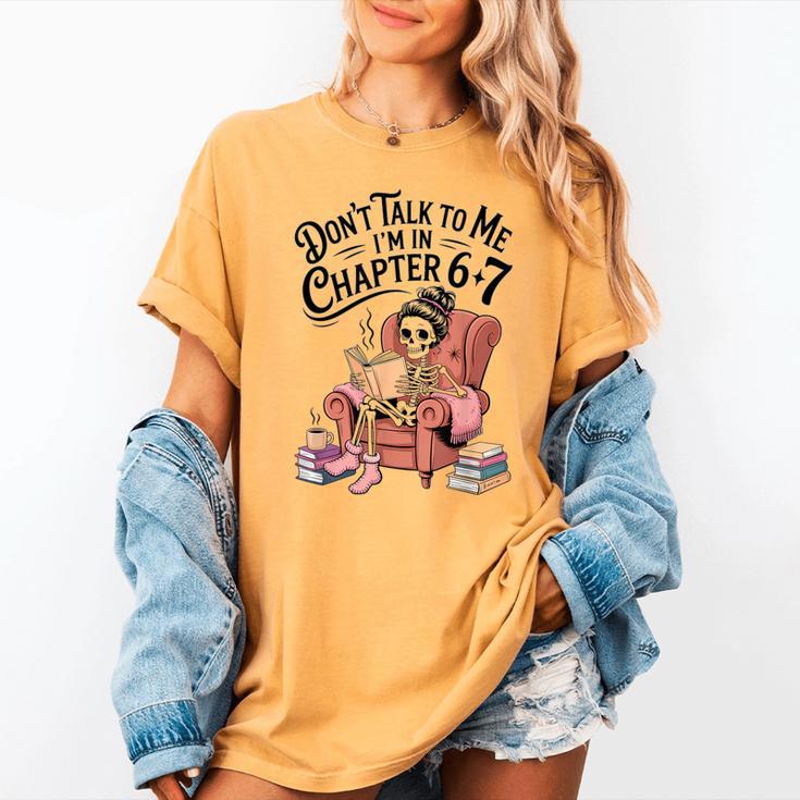 Reading 67 Six Seven Meme English Teacher Book Lover Women's Comfort Colors T-Shirt