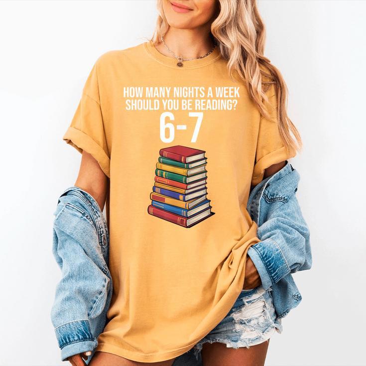 Reading Book Teacher 67 Six Seven Meme Women's Comfort Colors T-Shirt Reading Book Teacher 67 Six Seven Meme Women's Comfort Colors T-Shirt