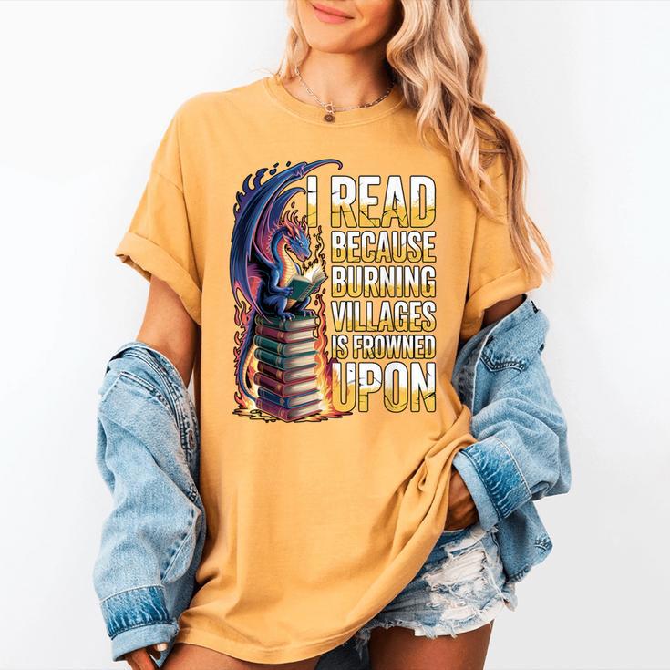 Reading Bookish Dragon Fantasy Women's Comfort Colors T-Shirt