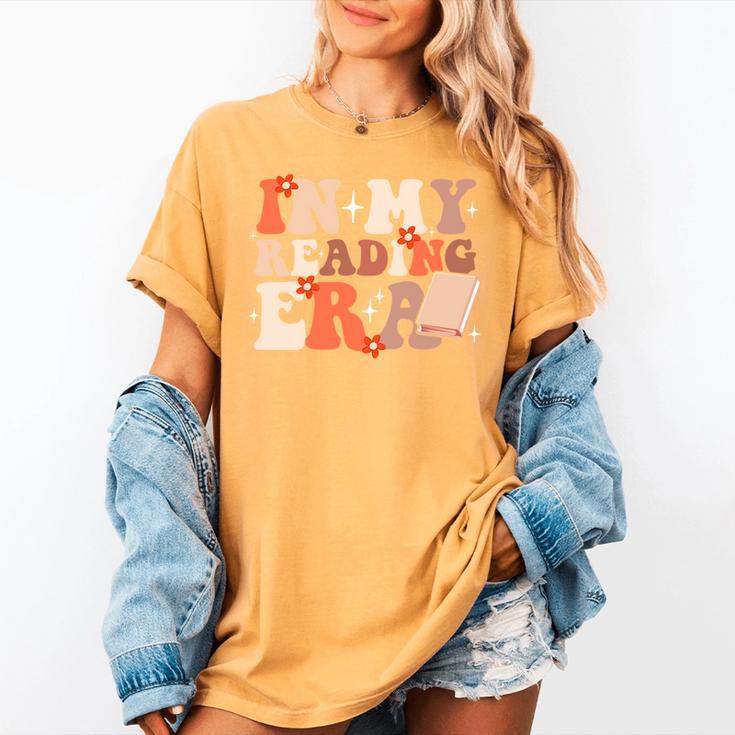 In My Reading Era Groovy Book Lovers Library Reading Women Women's Comfort Colors T-Shirt In My Reading Era Groovy Book Lovers Library Reading Women Women's Comfort Colors T-Shirt