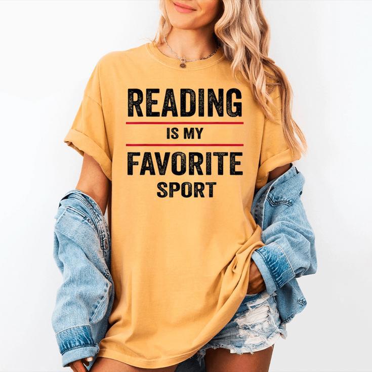 Reading Is My Favorite Sport Book Lover Quote Women's Comfort Colors T-Shirt Reading Is My Favorite Sport Book Lover Quote Women's Comfort Colors T-Shirt