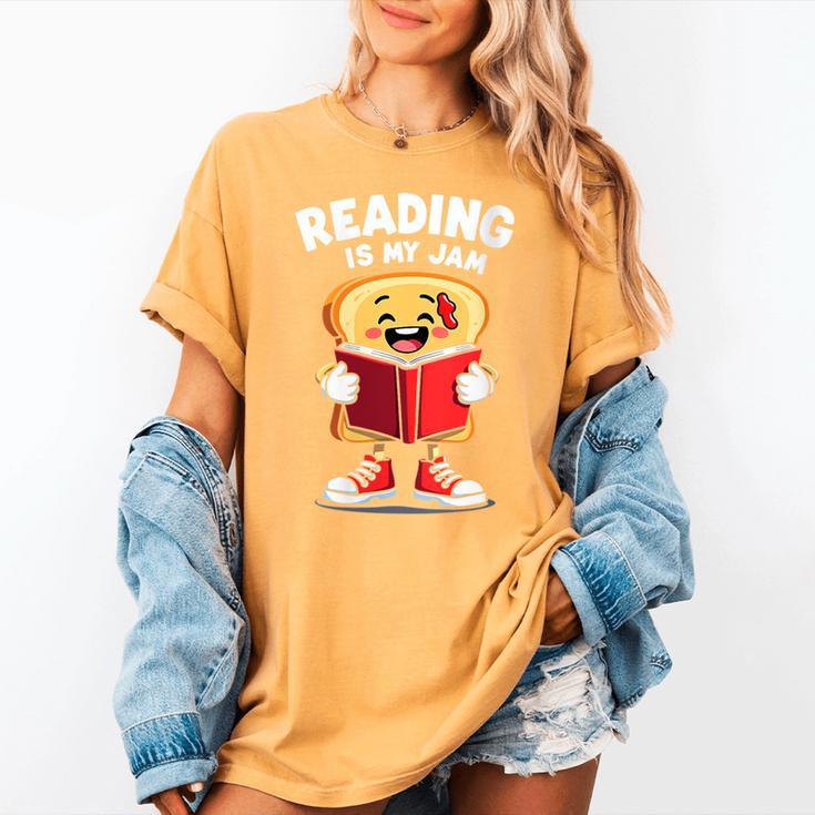 Reading Is My Jam I Love To Read Books Women's Comfort Colors T-Shirt