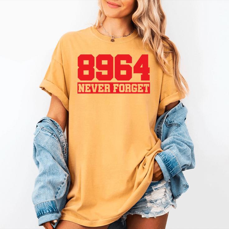 Red 8964 Never Forget Memory Self-Defense Protection Women's Comfort Colors T-Shirt