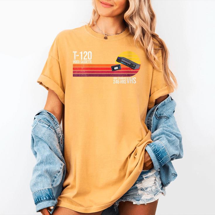 Retro 80's 90's Music Nostalgia Video Cassette Tape VHS Women's Comfort Colors T-Shirt Retro 80's 90's Music Nostalgia Video Cassette Tape VHS Women's Comfort Colors T-Shirt