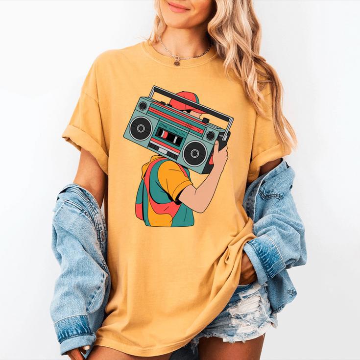 Retro 90s Boombox Nostalgia Party For Music Lovers Men Women Women's Comfort Colors T-Shirt
