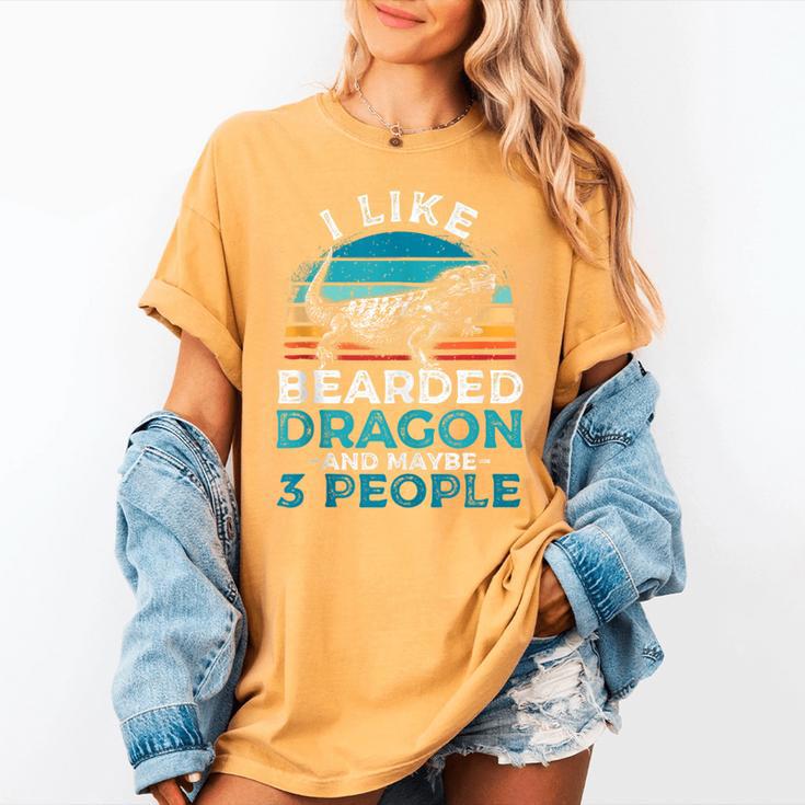 Retro Bearded Dragon Introvert For Lizard Lovers Women's Comfort Colors T-Shirt