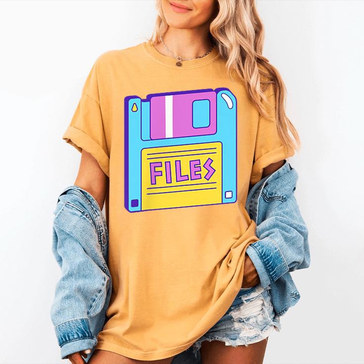 Retro TechnologyOld School Floppy Nostalgia 90s Generation Women's Comfort Colors T-Shirt Retro TechnologyOld School Floppy Nostalgia 90s Generation Women's Comfort Colors T-Shirt