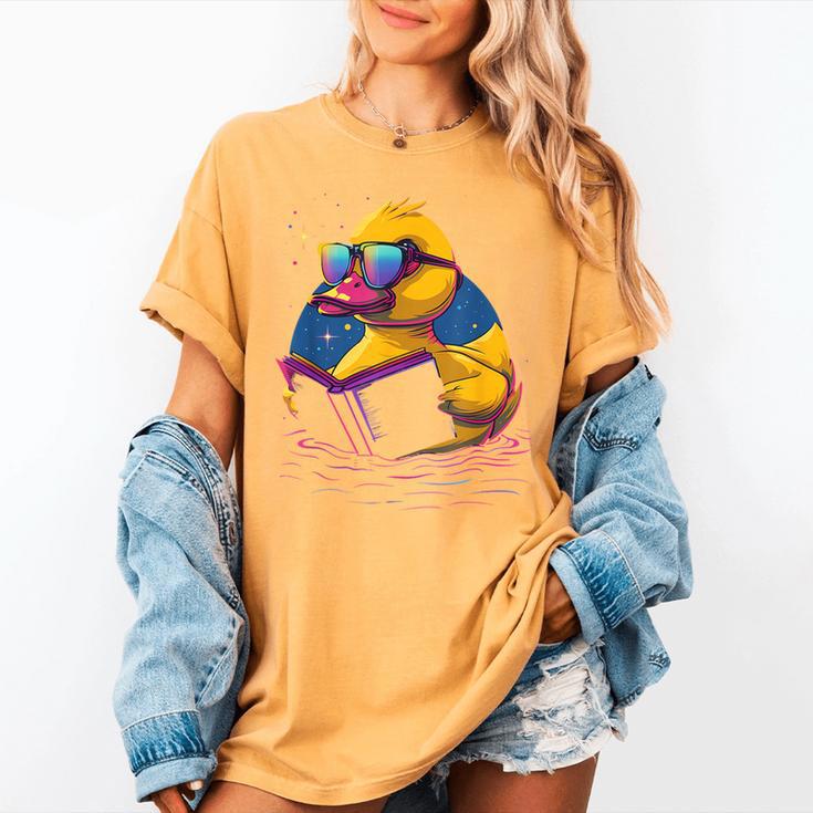 Rubber Duck Rubber Duckie Reading Book Rubber Duckling Women's Comfort Colors T-Shirt Rubber Duck Rubber Duckie Reading Book Rubber Duckling Women's Comfort Colors T-Shirt