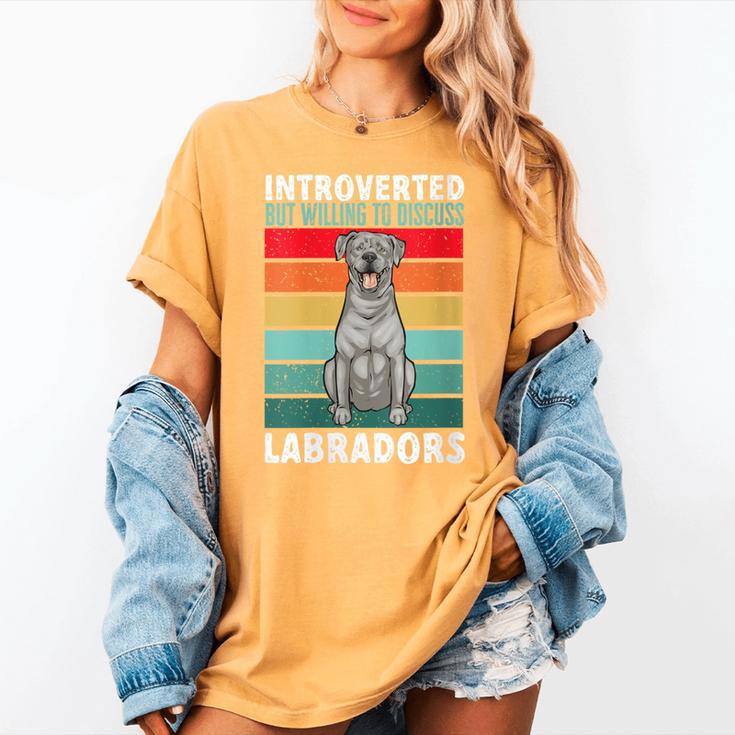 Silver Labrador Retriever Introvert Silver Lab Women's Comfort Colors T-Shirt Silver Labrador Retriever Introvert Silver Lab Women's Comfort Colors T-Shirt