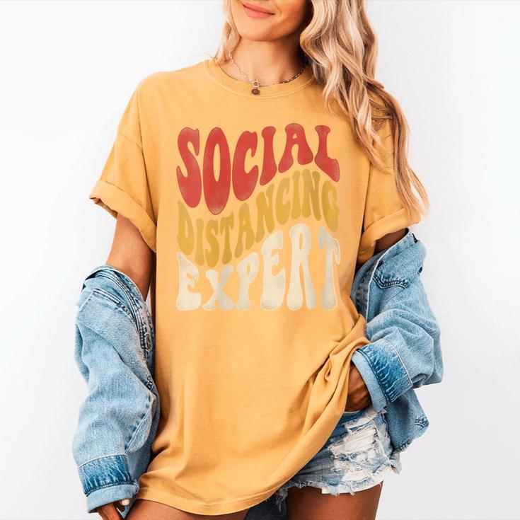 Social Distancing Expert Introvert Women's Comfort Colors T-Shirt Social Distancing Expert Introvert Women's Comfort Colors T-Shirt