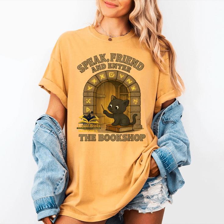 Speak Friend Enter Bookshop Magic Panther Women's Comfort Colors T-Shirt Speak Friend Enter Bookshop Magic Panther Women's Comfort Colors T-Shirt
