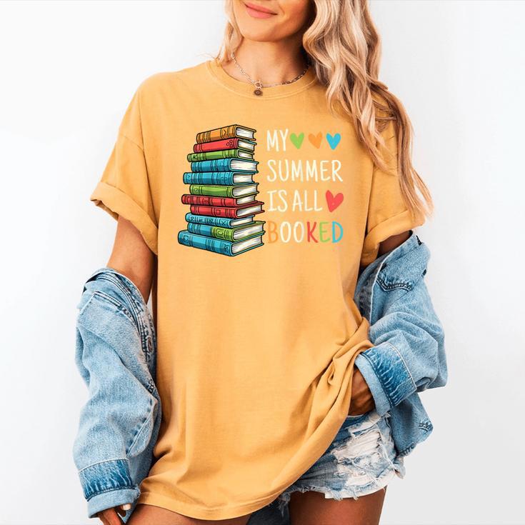 My Summer Is All Booked Book Reading Book Lover Women's Comfort Colors T-Shirt My Summer Is All Booked Book Reading Book Lover Women's Comfort Colors T-Shirt