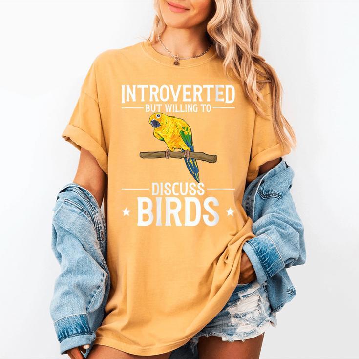 Sun Conure Introvert Parrot Bird Sun Conure Women's Comfort Colors T-Shirt Sun Conure Introvert Parrot Bird Sun Conure Women's Comfort Colors T-Shirt