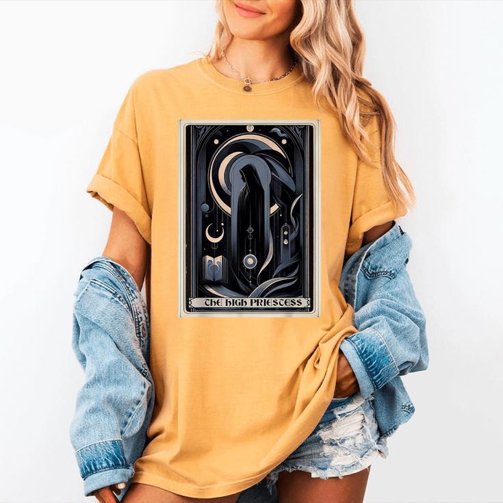 Tarot Cards Guide Book Esoteric Mysticism Clothing The High Priestess -Adults Small Classic Fit Short Sleeve Women's Comfort Colors T-Shirt