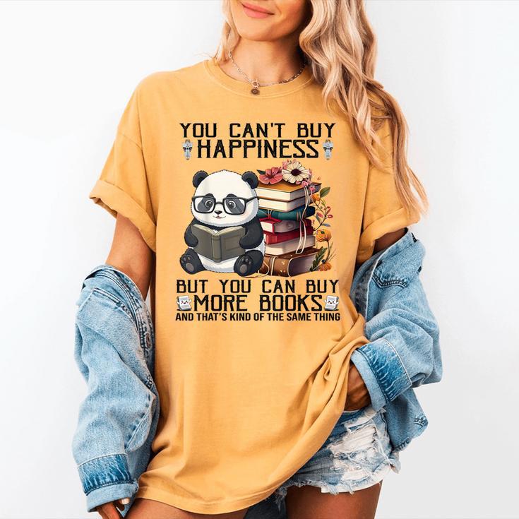 Teacher Bookworm Book Lover Panda Reading Book Librarian Tee Women's Comfort Colors T-Shirt