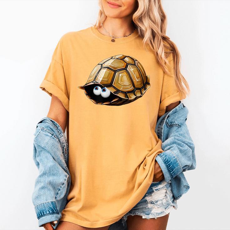 Timid Turtle Cute Introvert Misanthropic Antisocial Women's Comfort Colors T-Shirt
