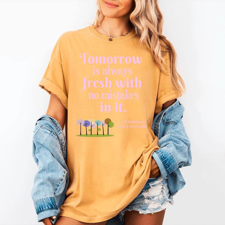 Tomorrow Is Fresh Anne Of Green Gables Book Quote Shirt Premium Tri-Blend Women's Comfort Colors T-Shirt Tomorrow Is Fresh Anne Of Green Gables Book Quote Shirt Premium Tri-Blend Women's Comfort Colors T-Shirt