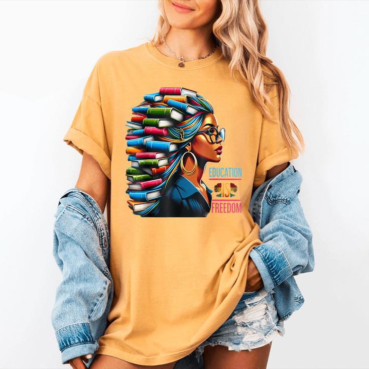 History Education Is Freedom Books Teacher Women Girls Women's Comfort Colors T-Shirt