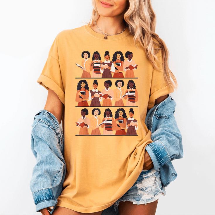 History Month Educated Black Women Girls Reading Books Women's Comfort Colors T-Shirt History Month Educated Black Women Girls Reading Books Women's Comfort Colors T-Shirt